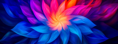 Optical kaleidoscope creating mesmerizing symmetrical colorful swirlsの素材