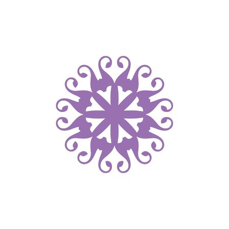 Vector of Circle ornament, abstract logo, floral design artのイラスト素材