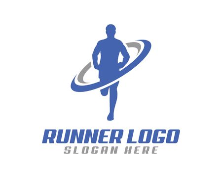 vector of runner perfect for logo or iconのイラスト素材