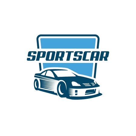 A ready to use template of Sports Car Logo or iconのイラスト素材