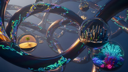 Hyper surreal abstract background shows organic flowing forms with strong dramatic texturesの素材