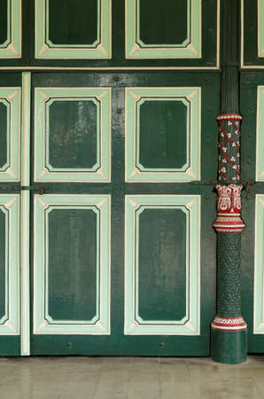 Unique doors and pillars in Yogyakarta Sultanate Palace