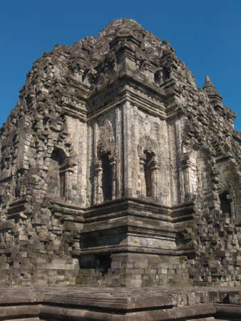 the javanese buddhist temple of candi kalasanの写真素材