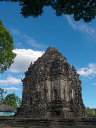 the javanese buddhist temple of candi kalasanの写真素材