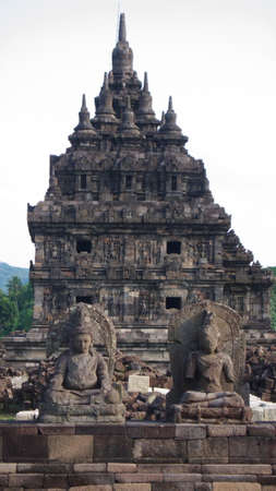 the javanese buddhist temple of candi plaosan lorの写真素材