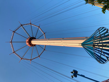 Skyflower Ride at Tokyo Dome City Amusement Park in Korakuen, Tokyo.