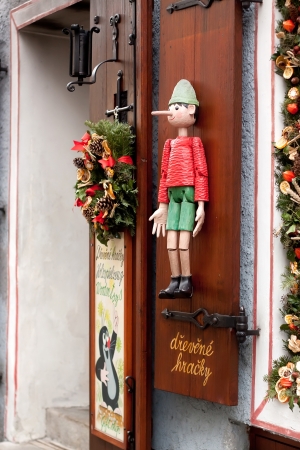Toy shop in Cesky Krumlov, Czech Republicのeditorial素材