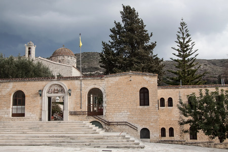 THE ISLAND OF CYPRUS - FEBRUARY 13, 2017: Agios Neophytos (Saint Neophytos) monasteryのeditorial素材
