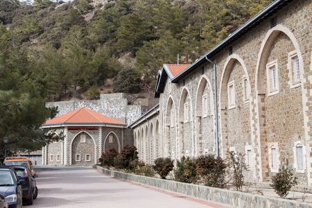 TROODOS, CYPRUS - FEBRUARY 10, 2017: Kykkos monasteryのeditorial素材