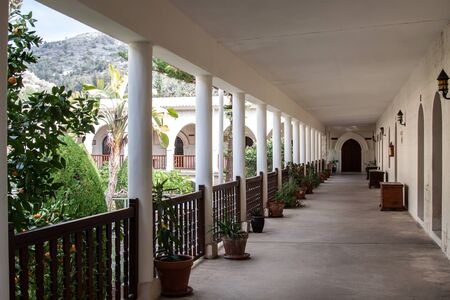 THE ISLAND OF CYPRUS - FEBRUARY 13, 2017: Agios Neophytos (Saint Neophytos) monasteryのeditorial素材