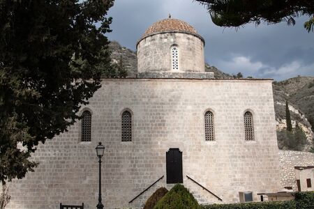 THE ISLAND OF CYPRUS - FEBRUARY 13, 2017: Agios Neophytos (Saint Neophytos) monasteryのeditorial素材