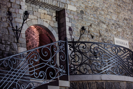 The Citadel in the old town of Budva, Montenegroのeditorial素材