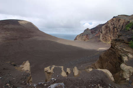 view over the coast of the Azores, Portugalの写真素材