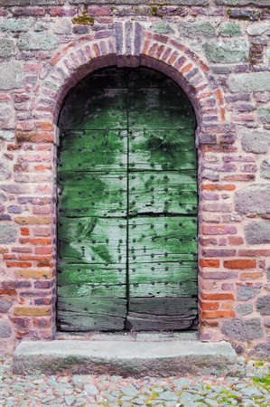 Old wooden doorの写真素材