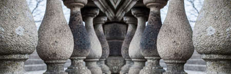 series of granite columnsの写真素材