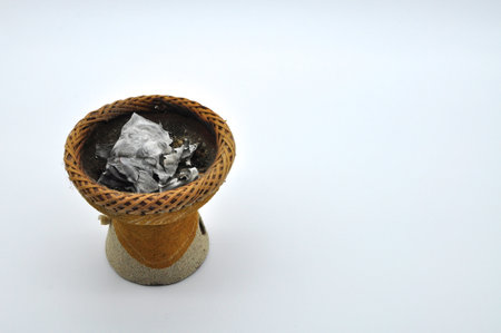 Let's take this 2020 year and set it on fire, so let's hope 2021 will be better. Conceptual photo represented burning a sheet of paper with Bye 2020の写真素材