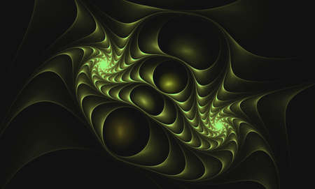 Spider, spider, spider  Help me  I found cobweb, so where is spider  Mysterious fractal  Green cobweb の写真素材