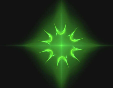 Blue fractal backgroundの写真素材