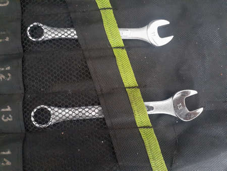The stainless steel cone wrench.の写真素材