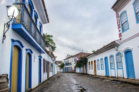 Historic streets of paraty brazil - architectural beautyの写真素材