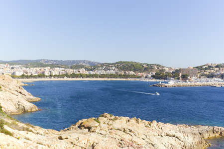 Fishing port situated on the Costa Brava, Gironaの写真素材