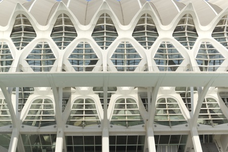 Valencia, Spain. October 15, 2011. Science Museum Principe Felipe. October 15 2011.Edifice futuristic designed by Santiago Calatrava, a museum dedicated toのeditorial素材