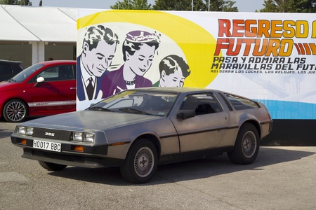Mitico DeLorean car from the movie Back to the Futureのeditorial素材