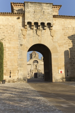 Monastery of Santa Maria de Poblet, located in the region Conca de Barbera. Tarragonaのeditorial素材