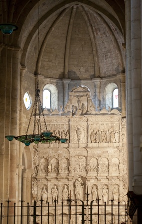 Inside view of a church in medieval timesのeditorial素材