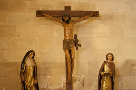 Holy image inside an old church