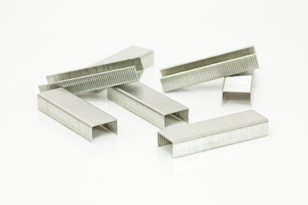 Staple assembly on a white background