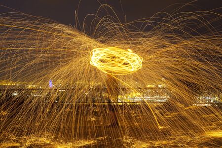Abstract image with night lights