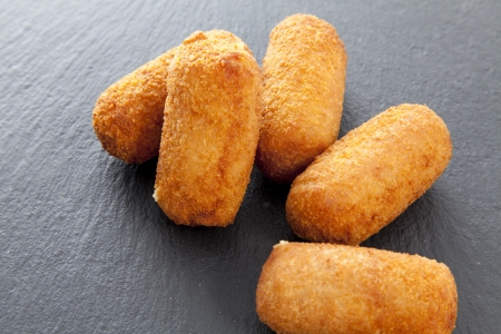 Ham and cheese croquettes newly developedの写真素材