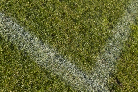 Detail gridlines of a football field