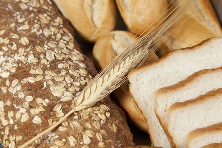 Composition of different types of breads