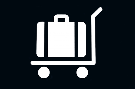 Logo placement of the bags in a carの写真素材