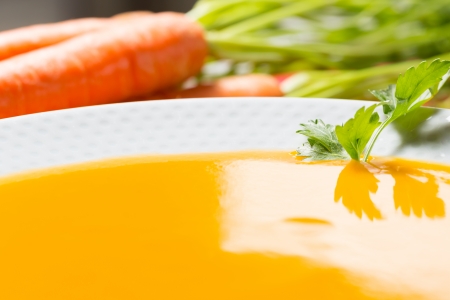 Delicious cream carrots with natural ingredientsの写真素材