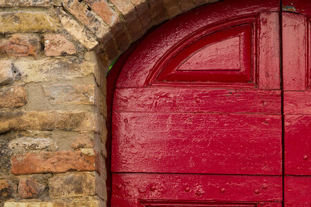 Views of the typical streets of the Town of San Gimignanoの写真素材