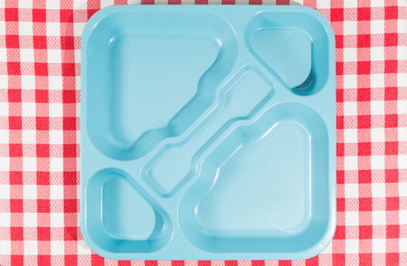 Tray dining polycarbonate for use in school canteensの写真素材