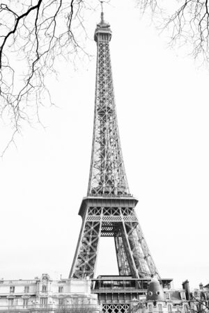 View of the Eiffel Tower, Paris Franceの写真素材
