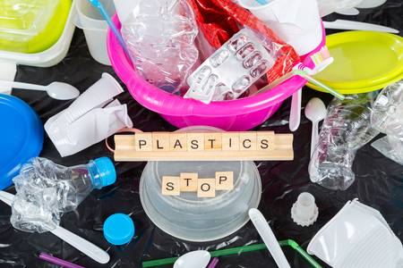 Various plastics and plastic containers for recycling