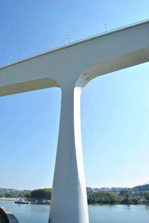 pillar of the bridge and part of the bridge made of concrete
の写真素材