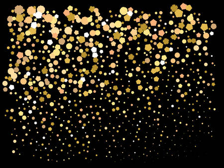 Abstract gold crackers for holidays. Unusual element of your design. Vector illustration vintage. Gold trendy modern elegant background for anniversary, birthday celebrate or other festive event.のイラスト素材