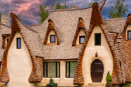 Resembling a gnome village, 'The Clay Castle of the Valley of Fairies' has been made only with natural materials and not a lick of modern paint or vanish.のeditorial素材