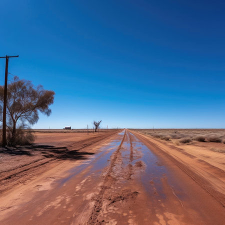 Dirt road in the countrysideの素材