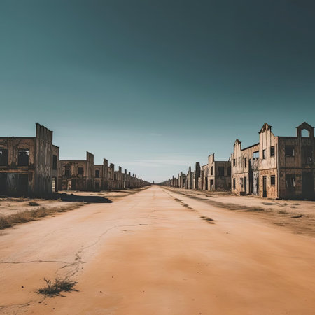 Abandoned ghost townの素材