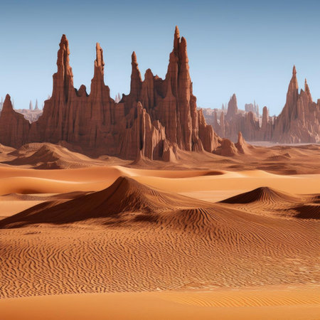 Sandstone desert landscapeの素材