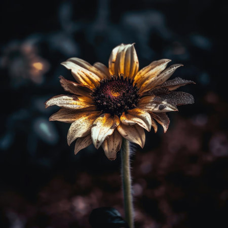 Dirty flower in the garden - selective focusの素材