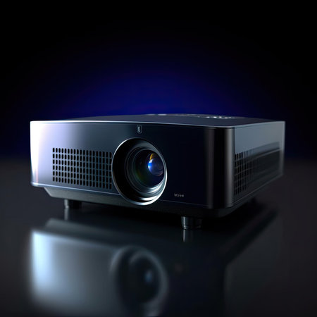 Blank screen in professional video projectorの素材