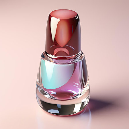 Clear top coat nail polish for shiny finish and protectionの素材